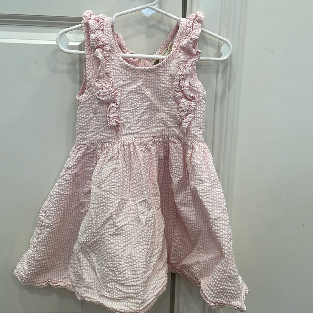 Monica + Andy Pink Seersucker Dress size 4T